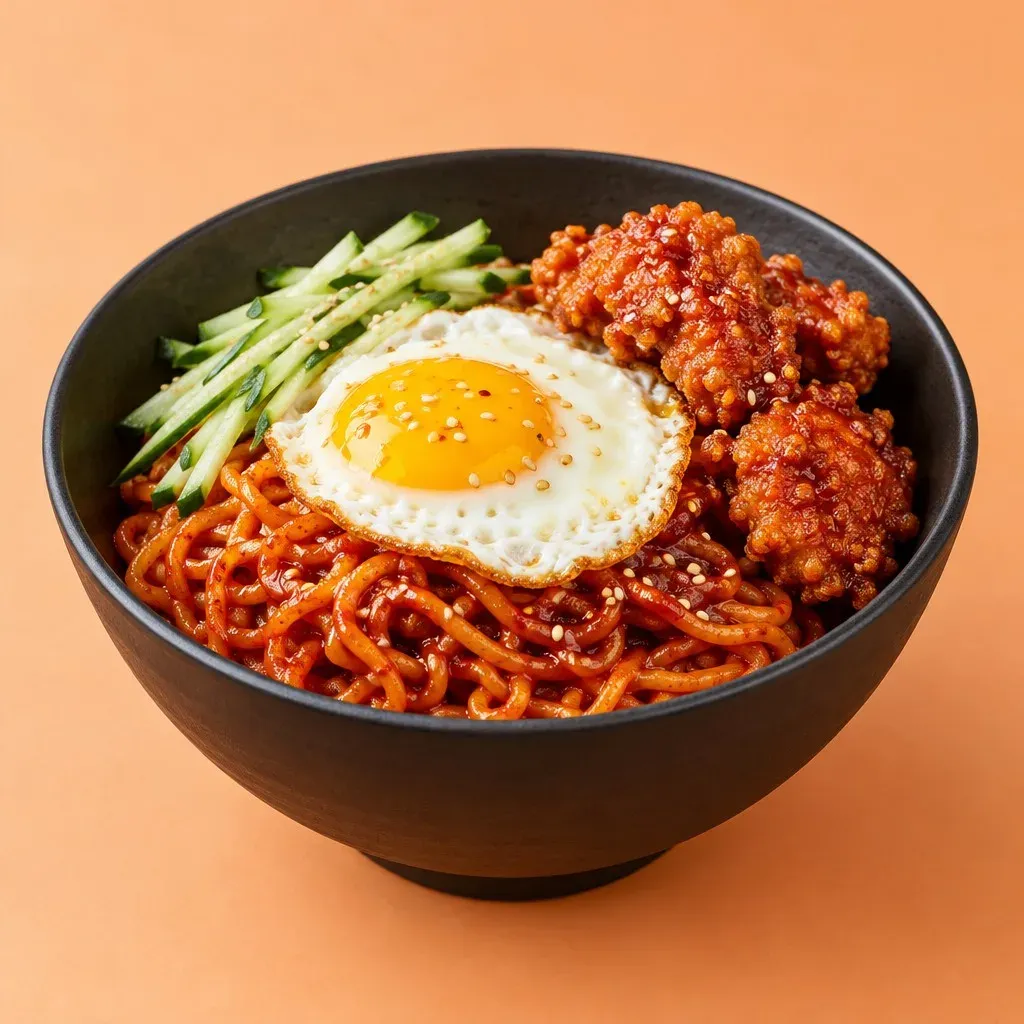 Mì Sốt Gà Viên Trứng