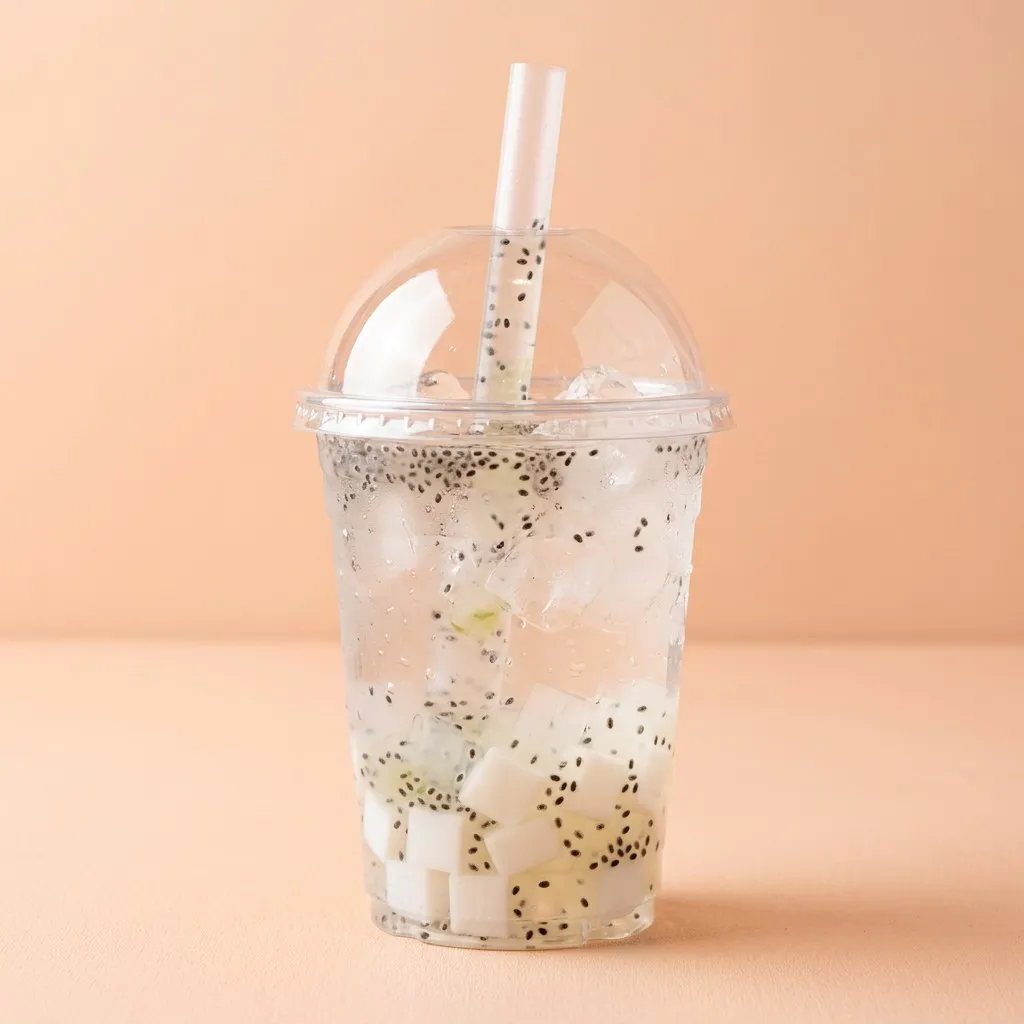 Thạch Dừa Nha Đam Hạt Chia
