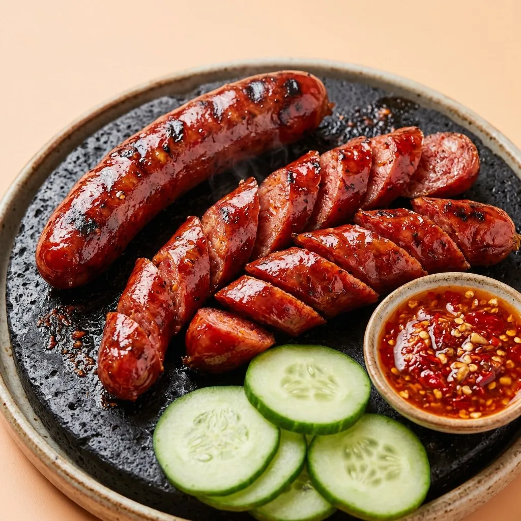 Lạp Xưởng Nướng Đá